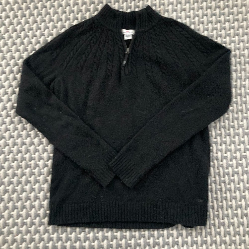 Women's Vineyard Vines Wool Quarter Zip Sweater